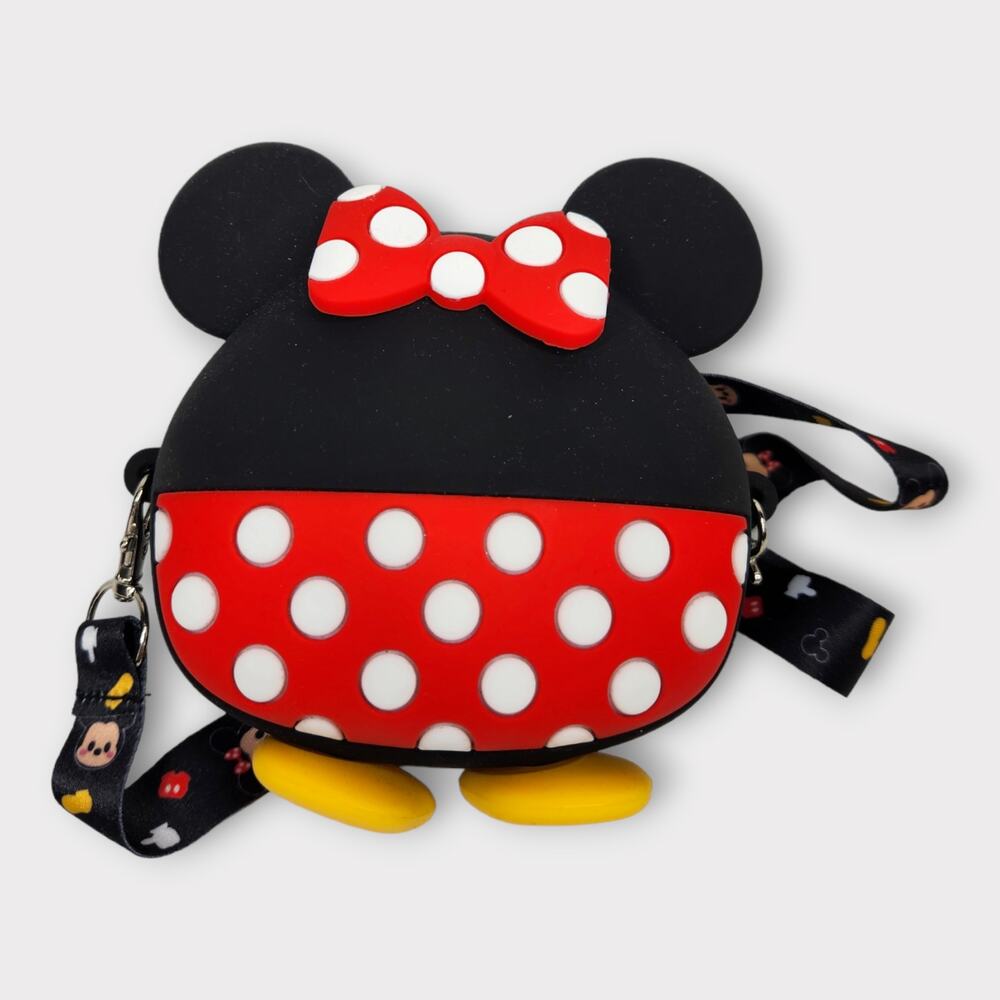 Disney Minnie Mouse Polka Dot Bow Crossbody Bag Kawaii Y2K Cute